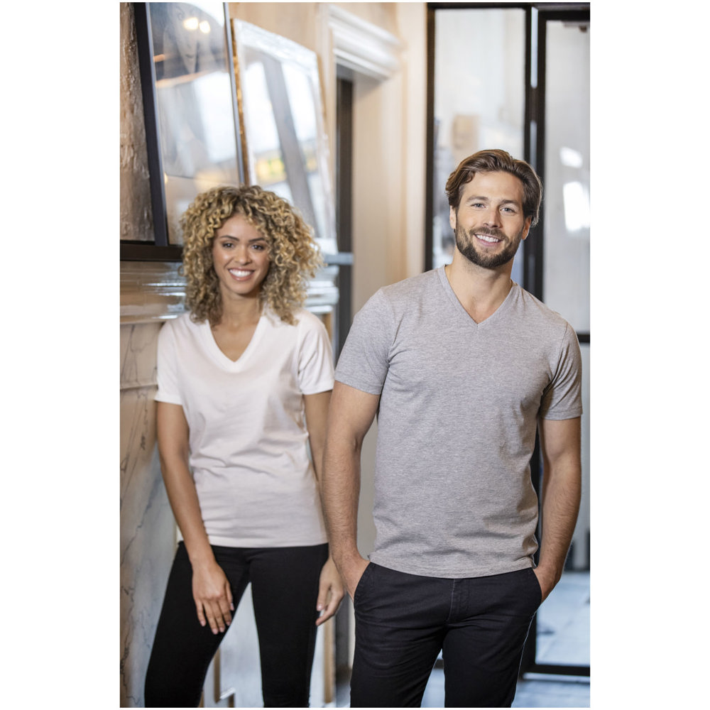 Somoto Dames T-shirt met V-hals en korte mouwen 