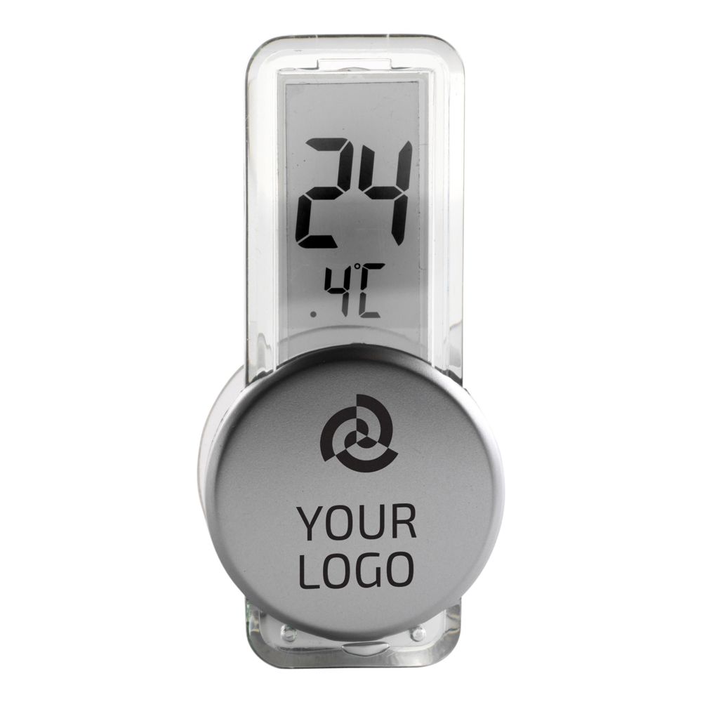 Thermometer Roxanne | Kunststof | Zuignap | Zilver