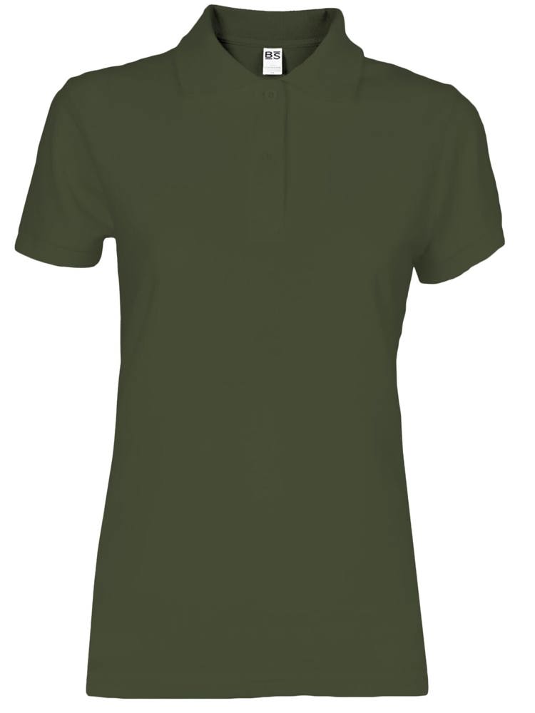 BS Evolution dames polo, 180 gr/m² - Olijfgroen (PMS 418C)