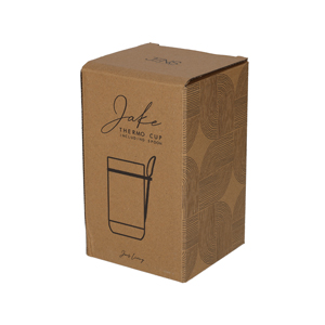 JENS Living Thermo Beker met Lepel Jake Zwart