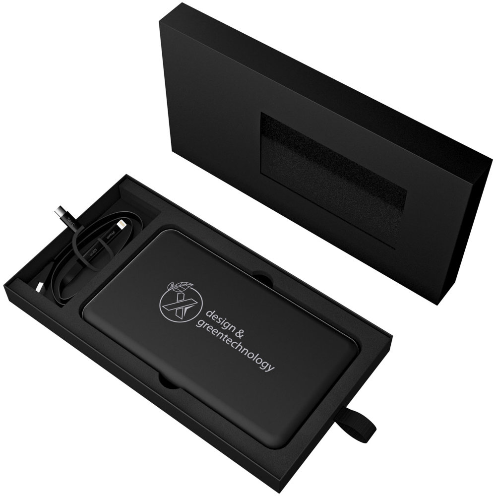 SCX.design P29 5000 mAh powerbank solar met oplichtend logo