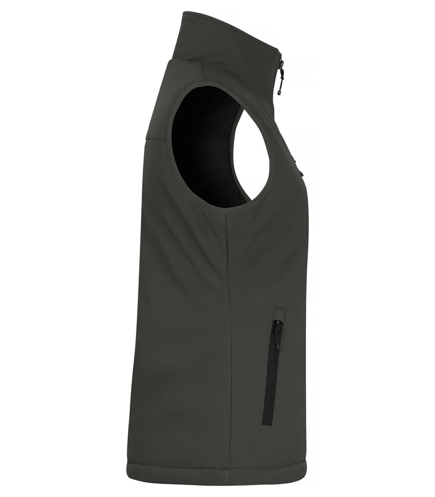 Clique - Padded Softshell Vest Women Donkergrijs M