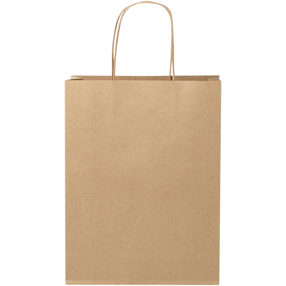 Papieren tas 120 g/m2 gemaakt van kraftpapier met gedraaide handgrepen - 24 x 9 x 32 cm