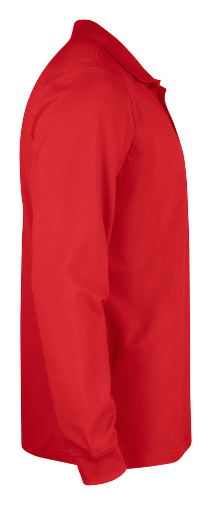 Clique - Basic Polo L/S Junior Rood 100