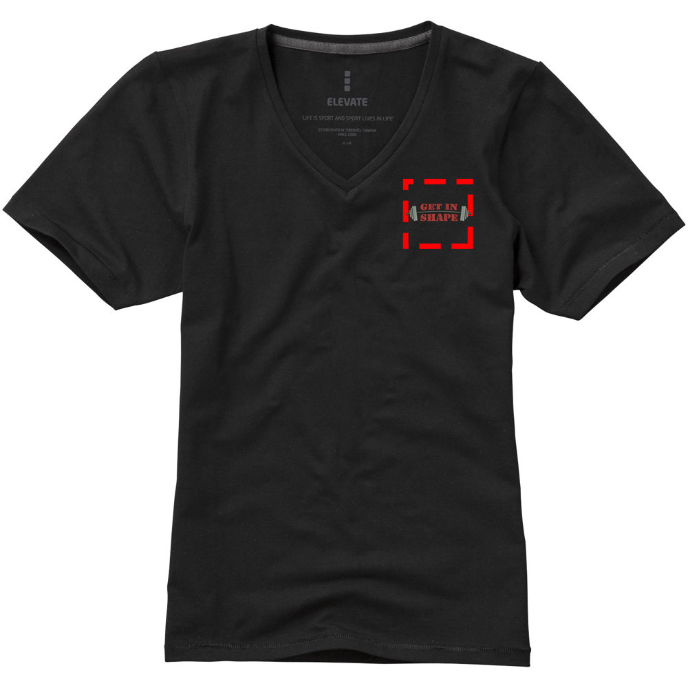 Kawartha biologisch dames t-shirt met korte mouwen