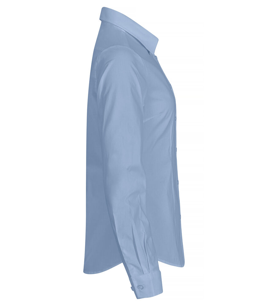 Clique - Stretch Shirt L/S Women Lichtblauw M